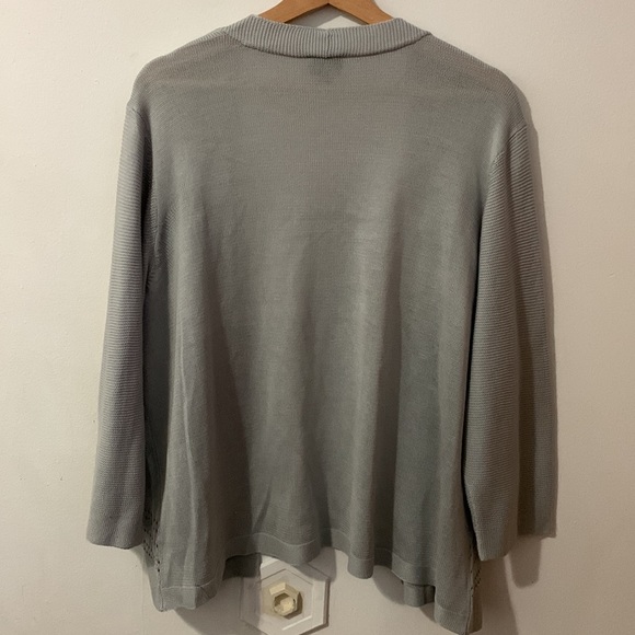 Womens Silver Cardigan size 2X - Picture 8 of 8
